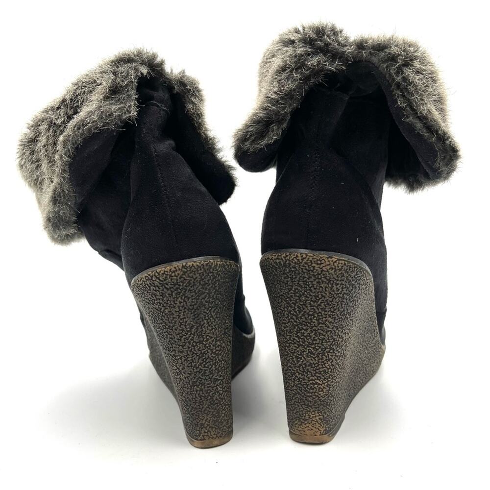 ZIGI SOHO GABRIEL wedged vegan suede boots size 10 - Picture 7 of 11